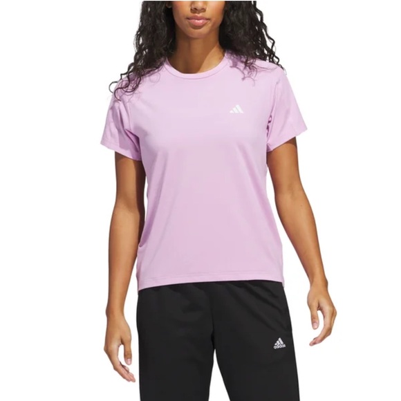 Adidas Women's Light Pink Short Sleeve Tee - Picture 1 of 2
